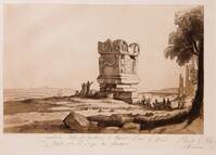 KG 16341
<br/>
Imitations of drawings by Claude Lorrain...: 'Tombe van Nero' (nr. 13)
<br/>
<em>Lewis, Frederick Christian</em>